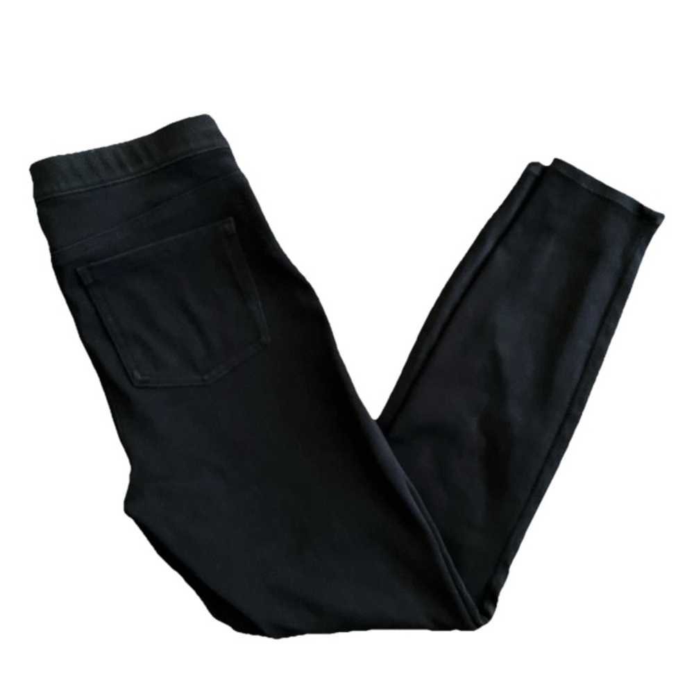 SPANX Jean-ish Ankle Denim Leggings Womens Black Pull On Pant 20018R Excellent M